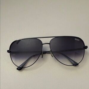 Quay Australia Black Aviator Sunglasses